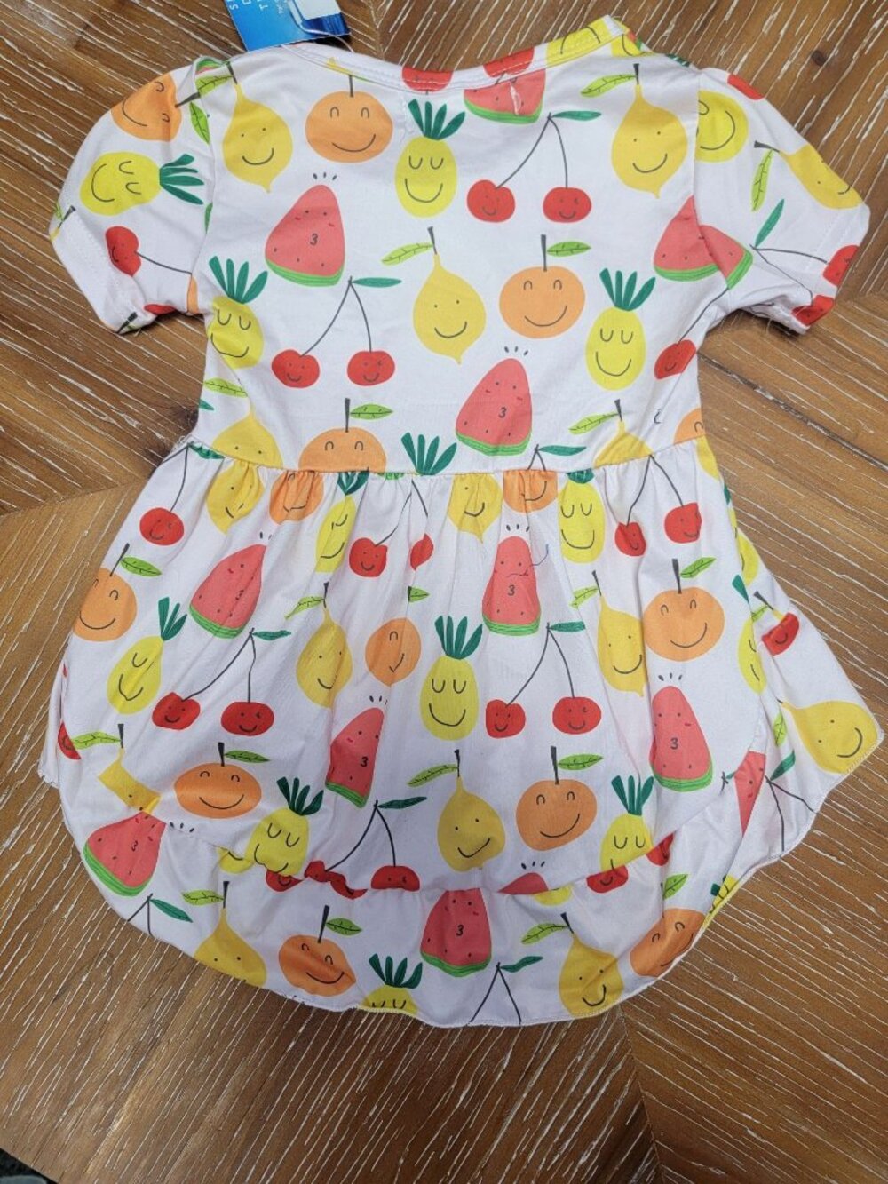 Little Jo Lemon Toddler Girls 2T Yellow Ruffle Leggings & Fruit Print Tunic Set - Picture 3 of 9